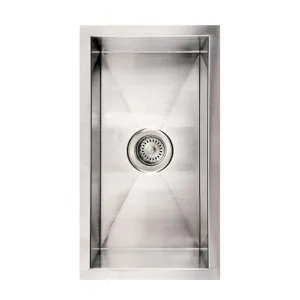 12" Winehaus Brushed stainless steel commercial single bowl undermount Sink