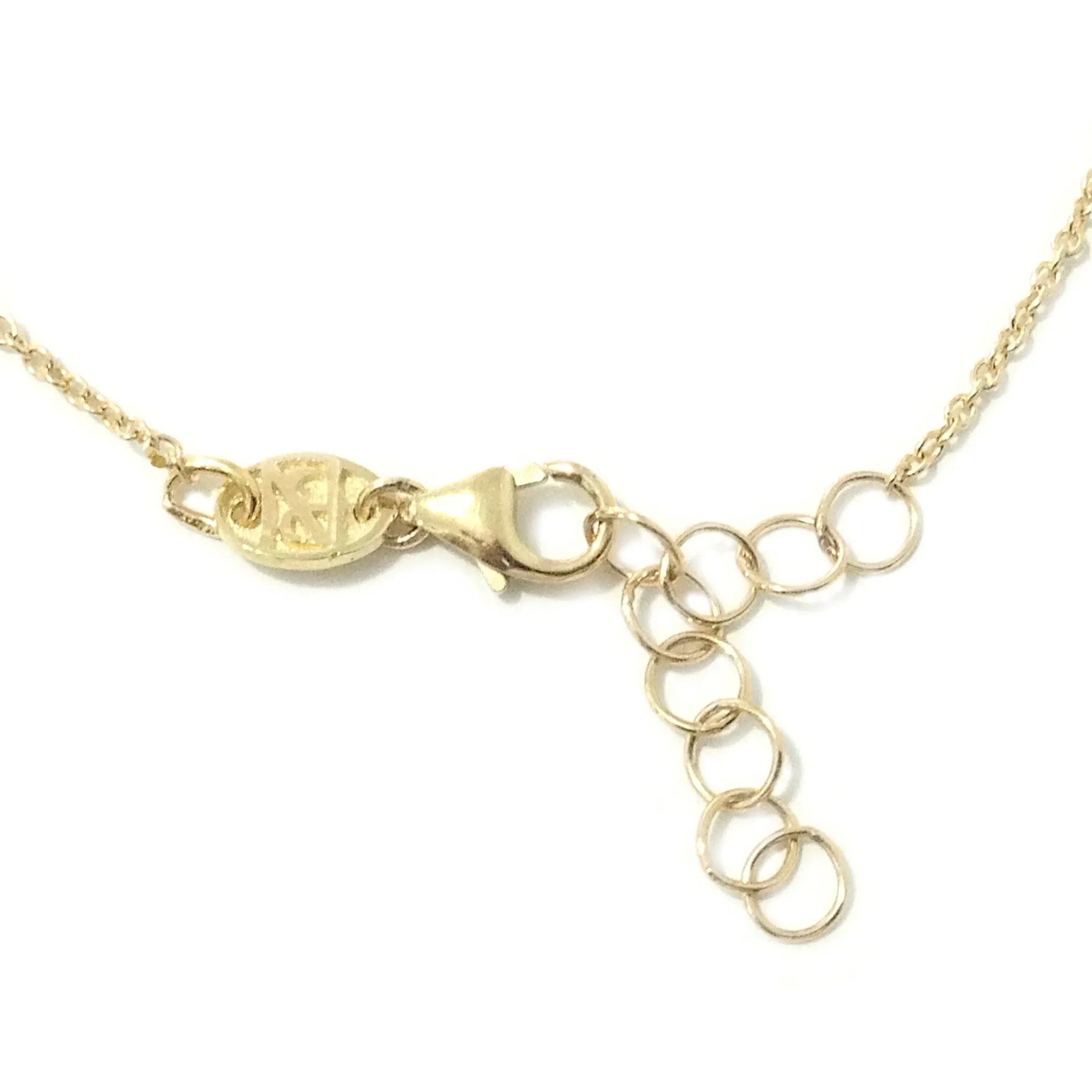 14K Gold Single Diamond Finger Bracelet