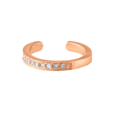14KT GOLD SMALL DIAMOND EAR CUFF