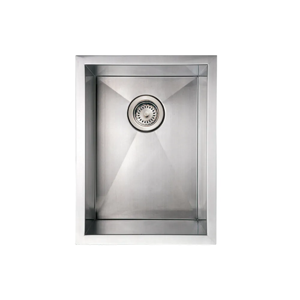 15" Noah's Collection stainless steel commercial single bowl undermount sink