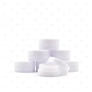3ml Plastic-Walled White Sample Jars (10 pack)