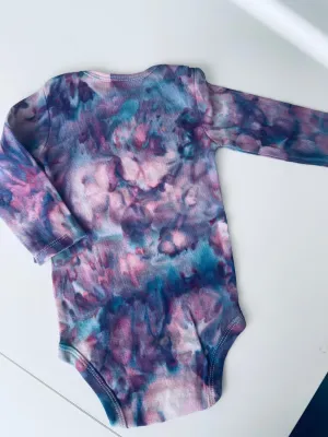 6 Month Ice Dye Cotton Onesie