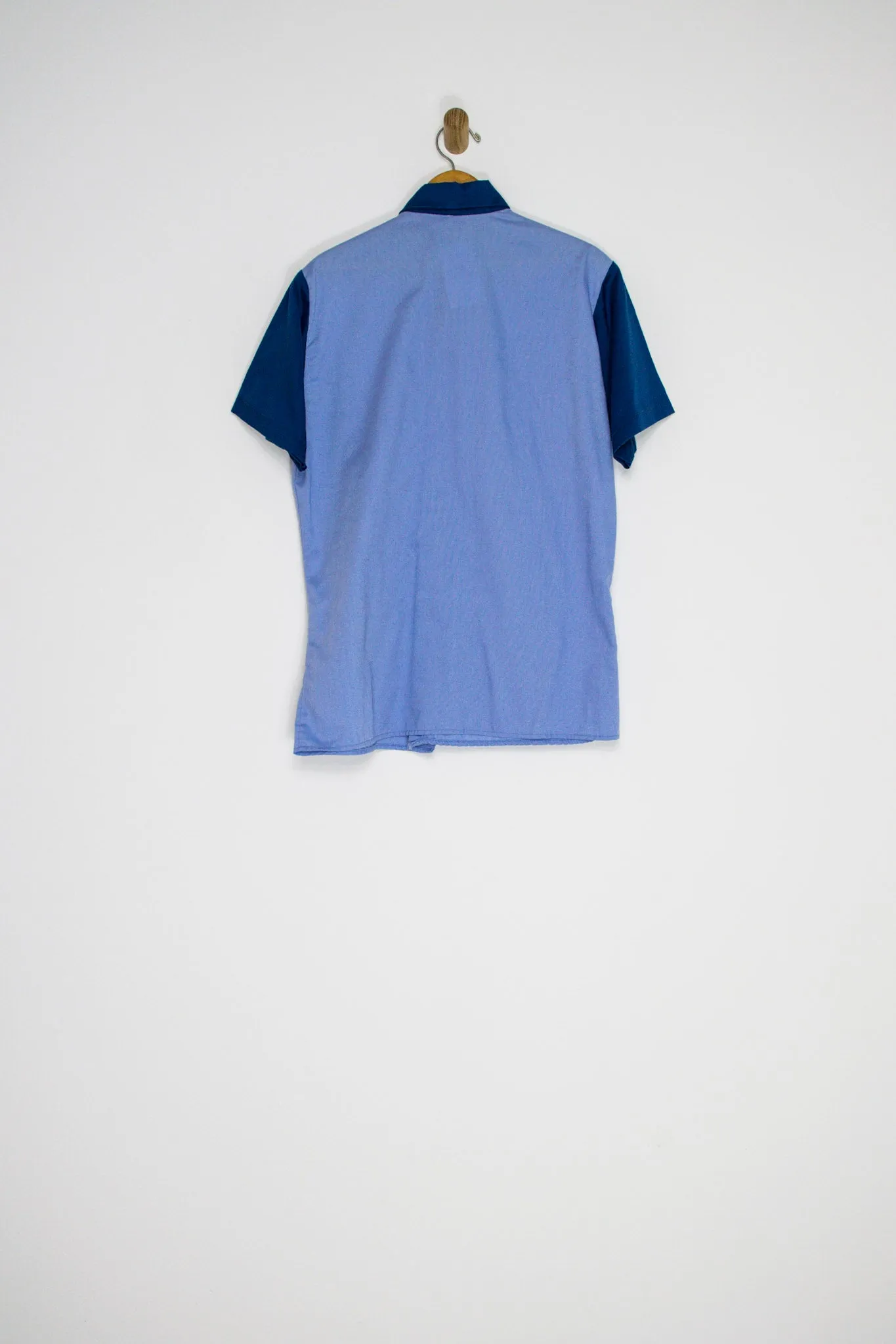 70's TWO TONE WORK SHIRT / MEDIUM