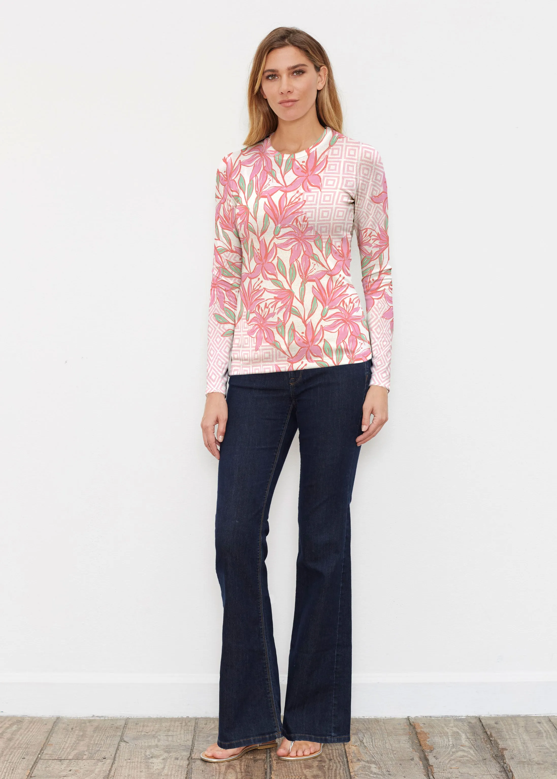 A lot of Lillies (8088) ~ Butterknit Long Sleeve Crew Top
