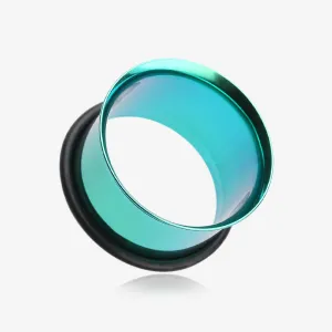 A Pair of Colorline Single Flared Ear Gauge Tunnel Plug