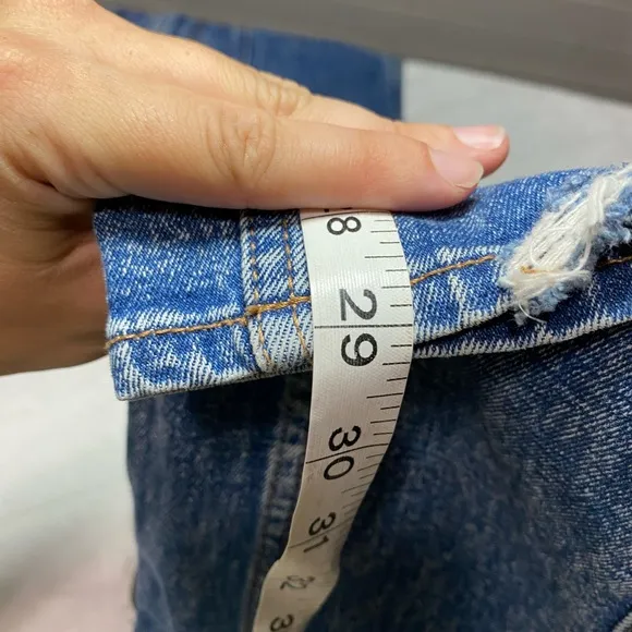 Abercrombie &amp; Fitch ultra high rise mom jeans sz 26 long 2 tall front seam back