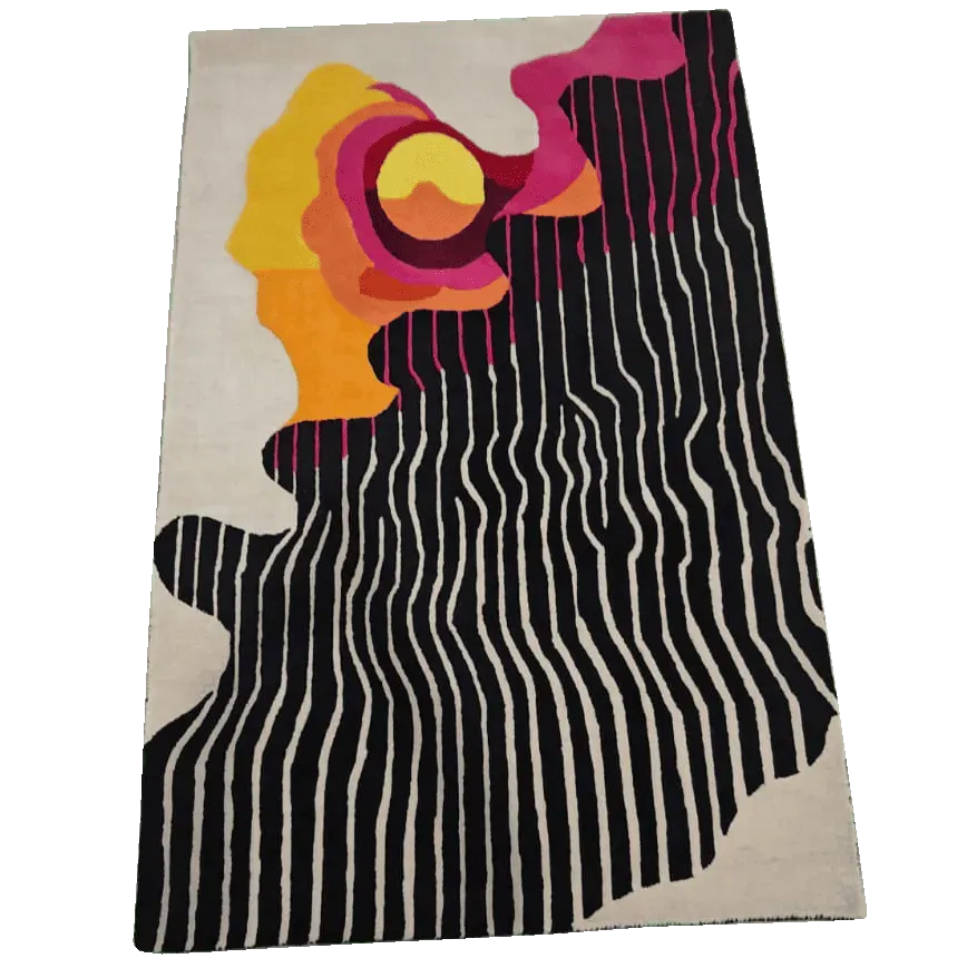 Abstract Aura Hand Tufted Rug 