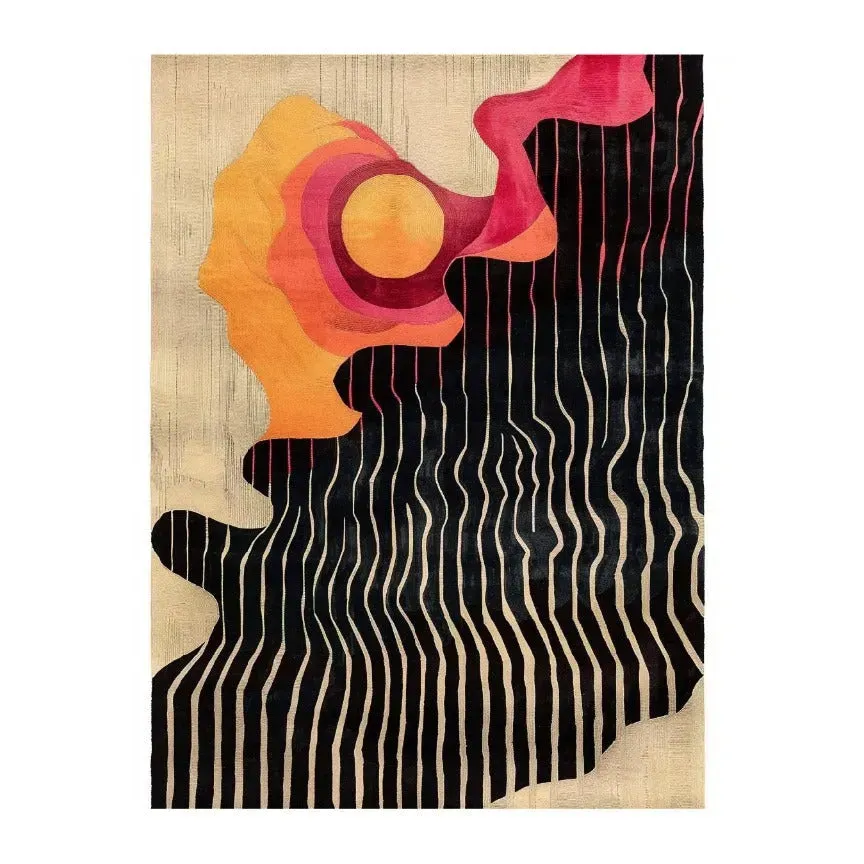 Abstract Aura Hand Tufted Rug 