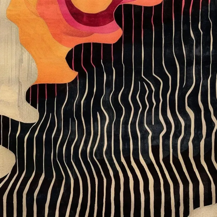 Abstract Aura Hand Tufted Rug 