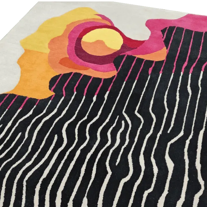Abstract Aura Hand Tufted Rug 
