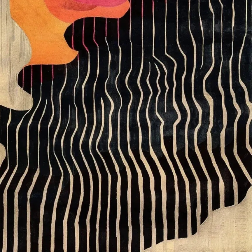 Abstract Aura Hand Tufted Rug 