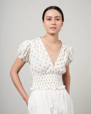 alba top - cairo floral print