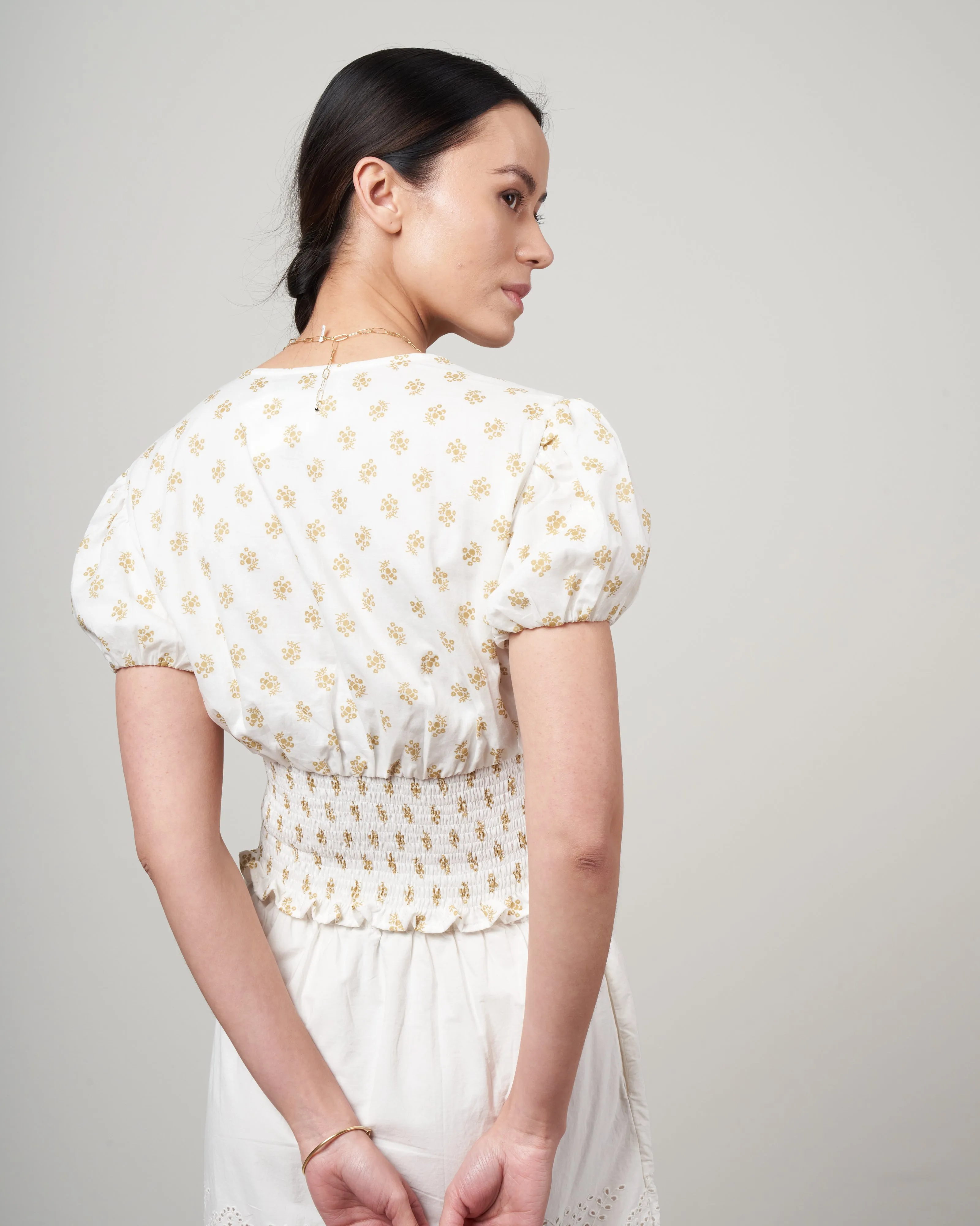 alba top - cairo floral print