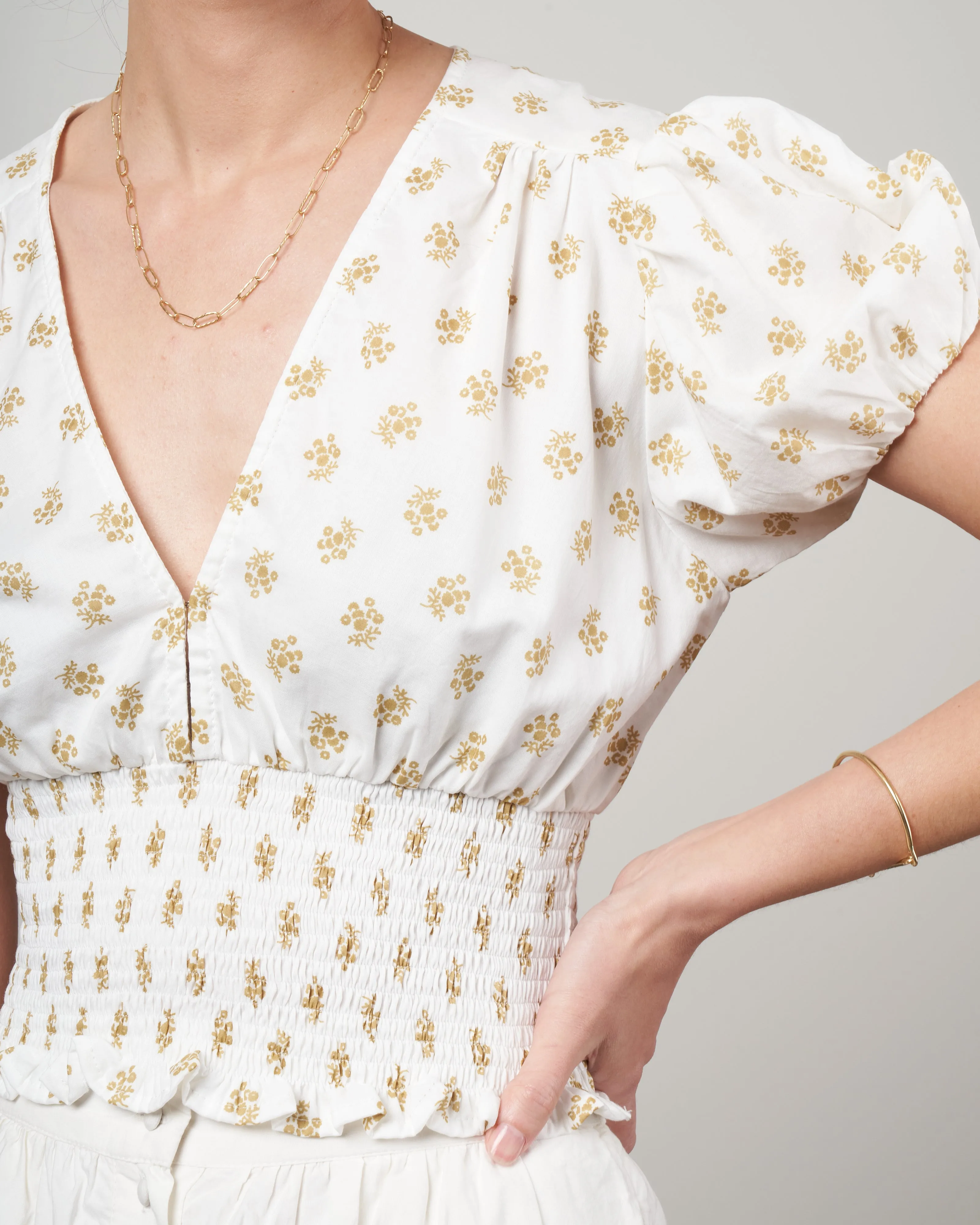 alba top - cairo floral print
