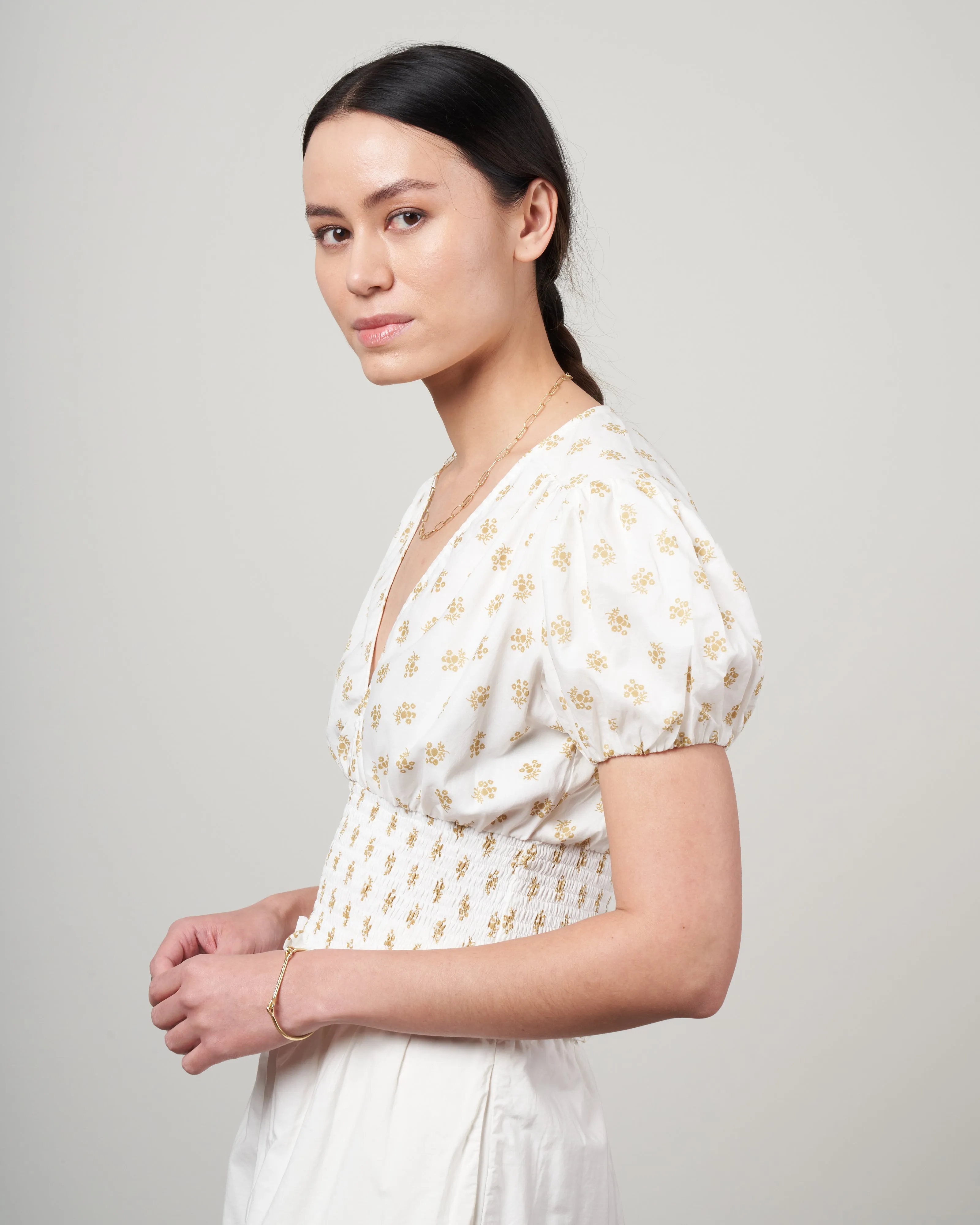 alba top - cairo floral print