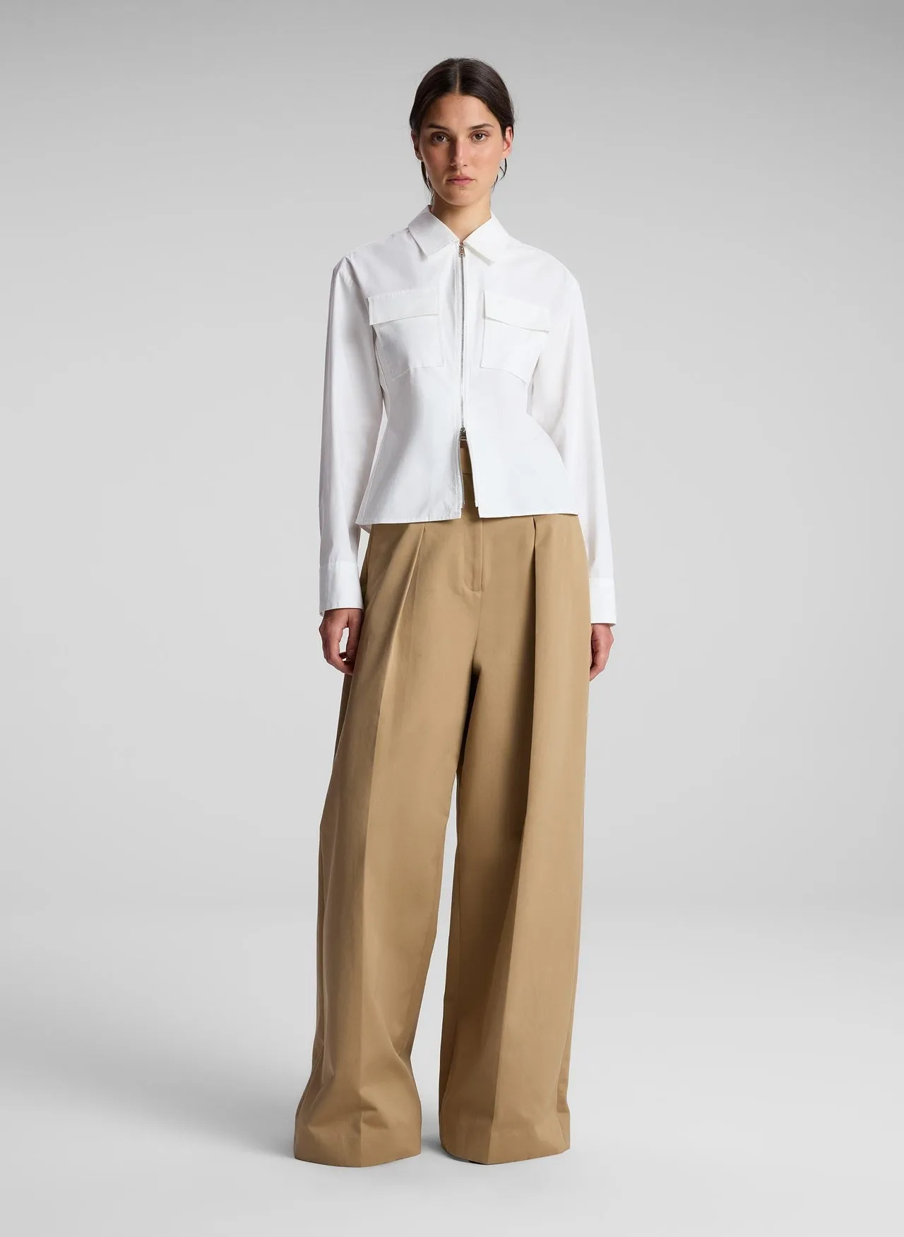 A.L.C. Sage Top in White