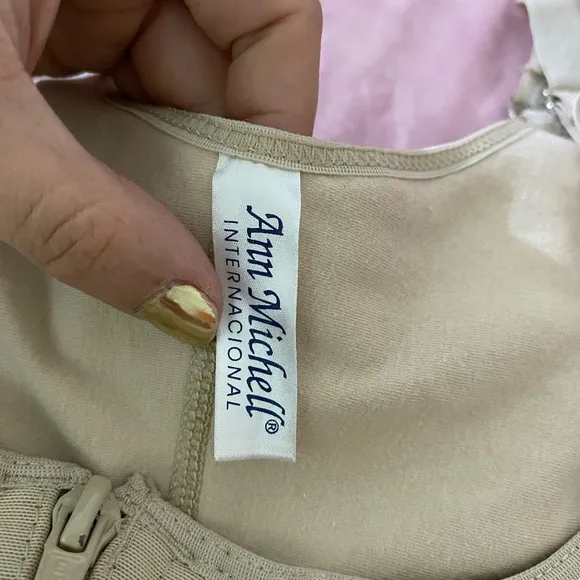 Ann Michell Colombian Faja Girdle Body shaper Shapewear Beige Nude Size Medium