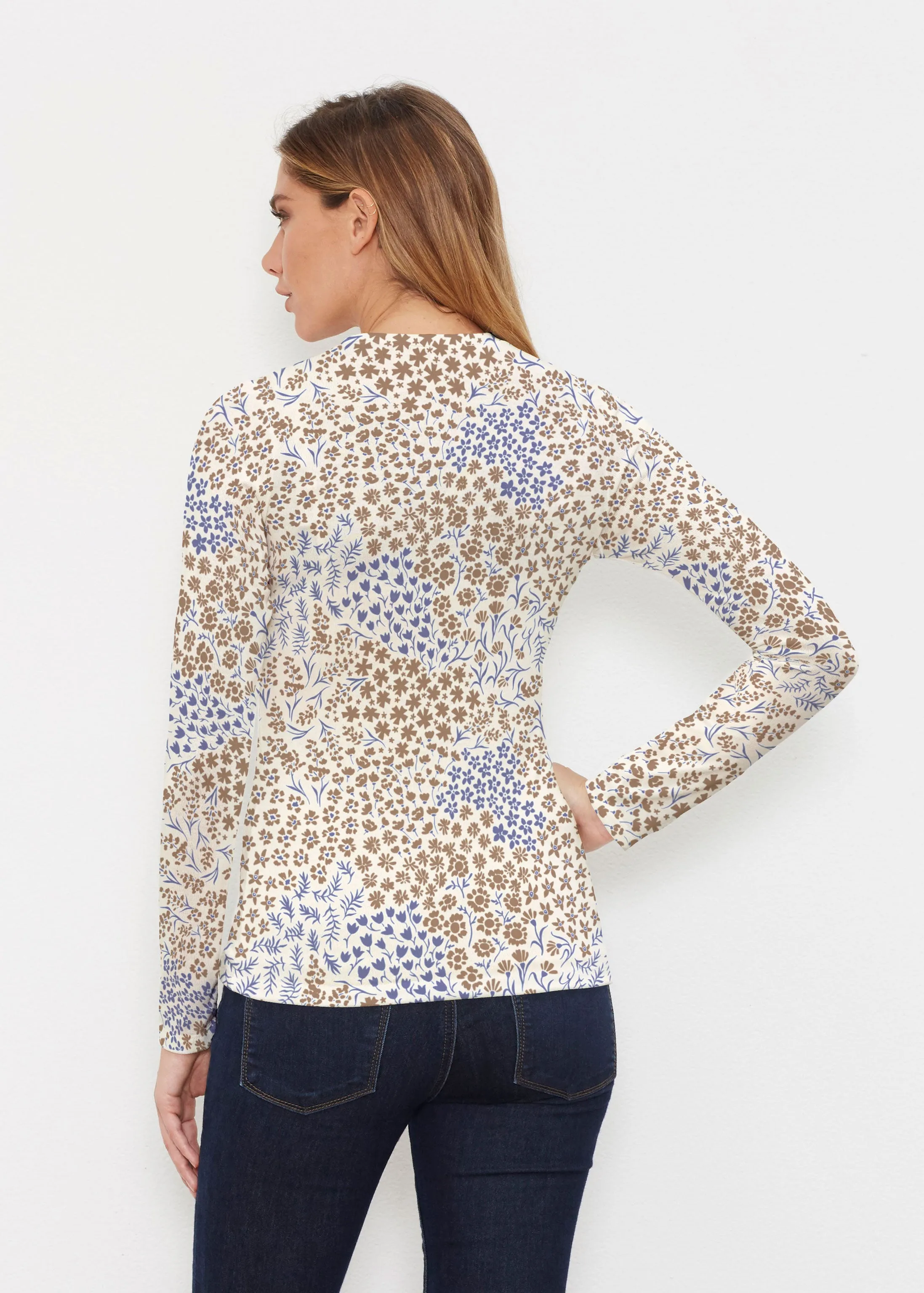 Annabelle Autumn (8058) ~ Butterknit Long Sleeve V-Neck Top
