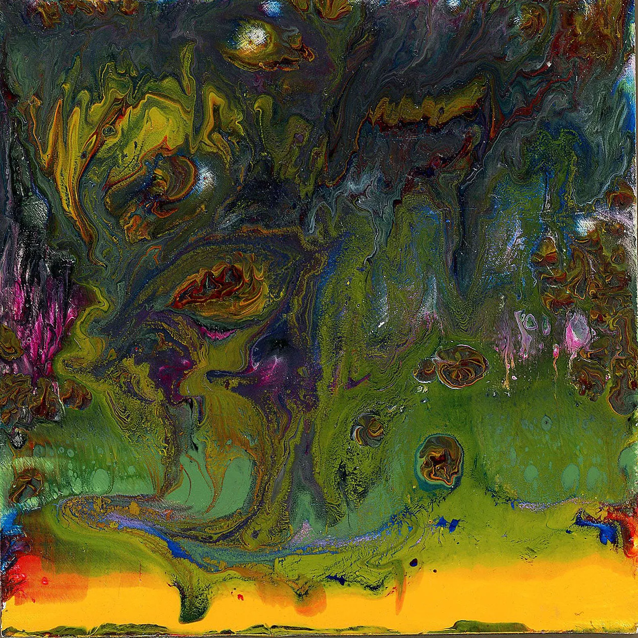 Anthony Ciambella: 4x4 Acrylic on Panel Painting
