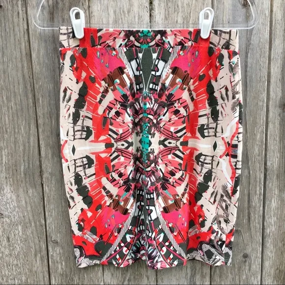 Anthropologie Maeve Ligeia Jersey Faux Wrap Skirt Small