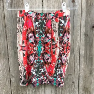 Anthropologie Maeve Ligeia Jersey Faux Wrap Skirt Small