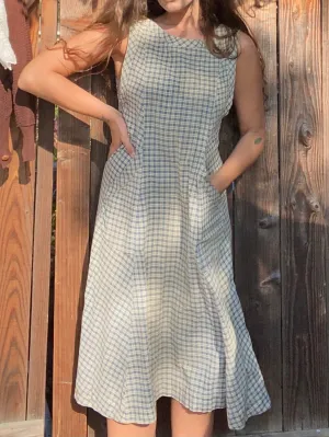 Antique Victorian Homespun Workwear Dress