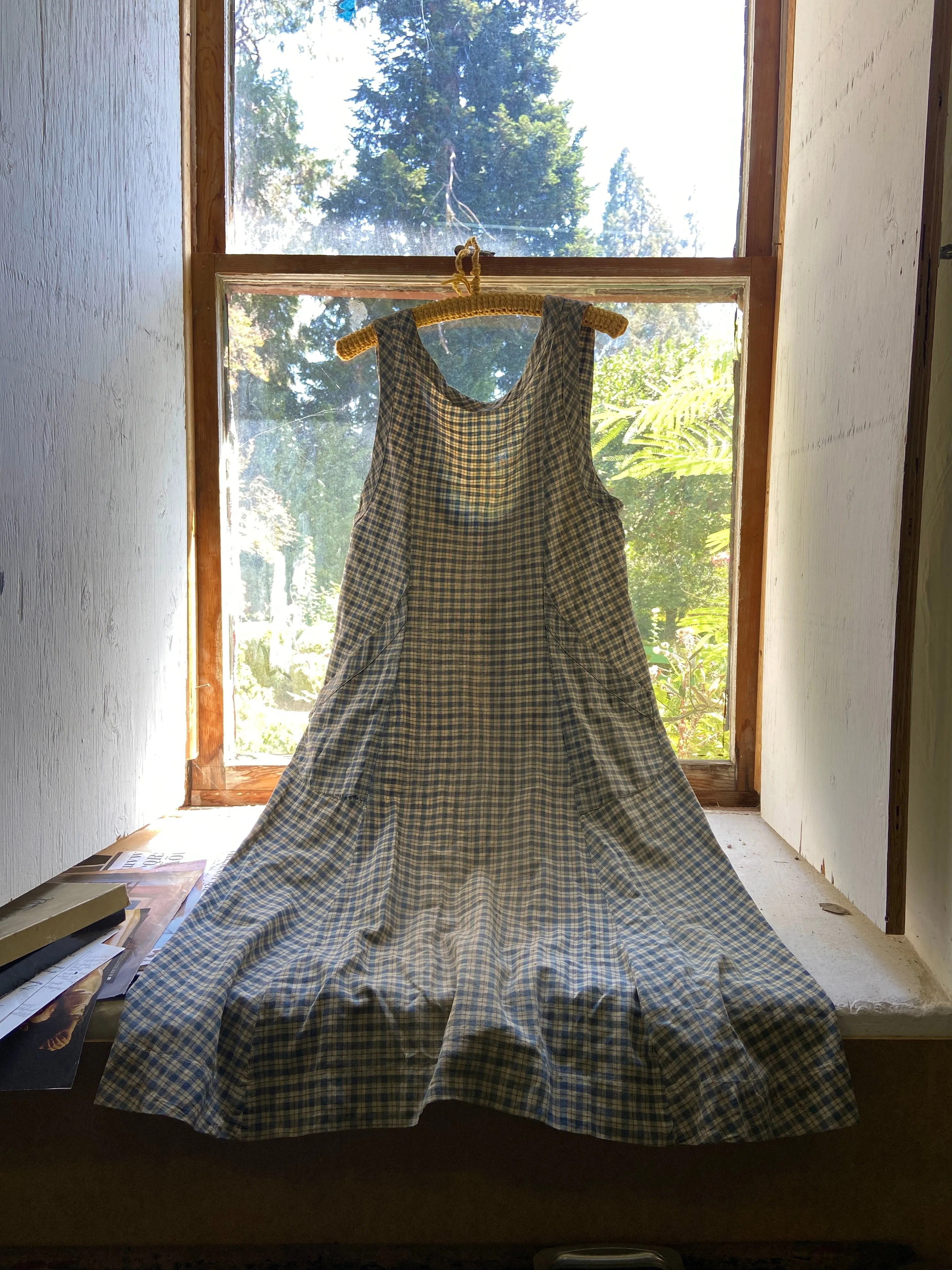 Antique Victorian Homespun Workwear Dress