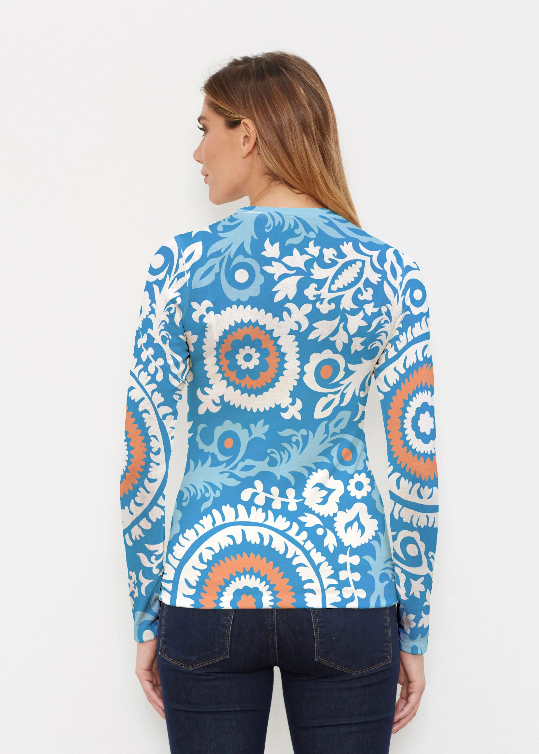 Archery Navy (14208) ~ Butterknit Long Sleeve Crew Top