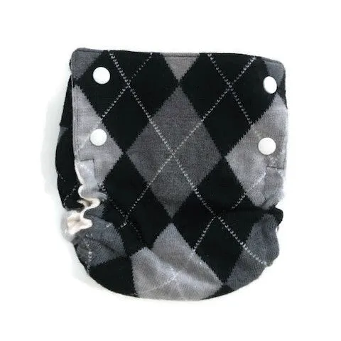 Argyle Wool Diaper Cover