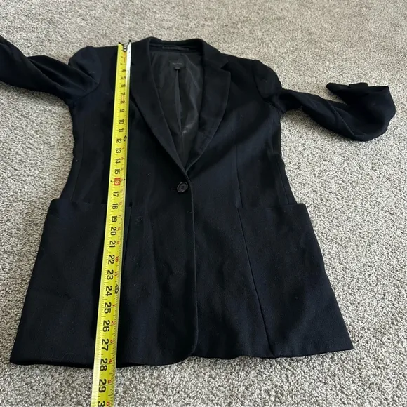 Aritzia Talula Babaton Boyfriend Blazer Black Size 2 Wool Blend Office Career