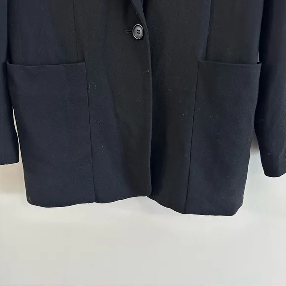 Aritzia Talula Babaton Boyfriend Blazer Black Size 2 Wool Blend Office Career
