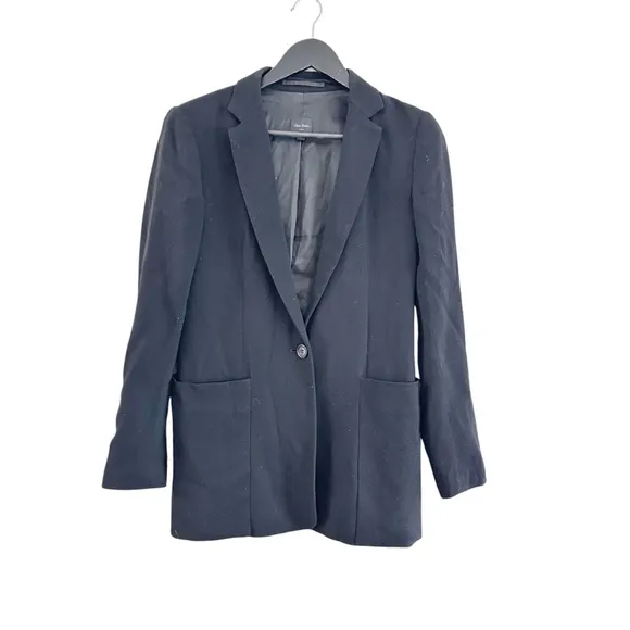 Aritzia Talula Babaton Boyfriend Blazer Black Size 2 Wool Blend Office Career