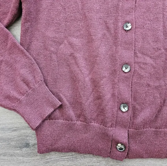 Aritzia Wilfred Maroon Moonrise Cardigan Size Small