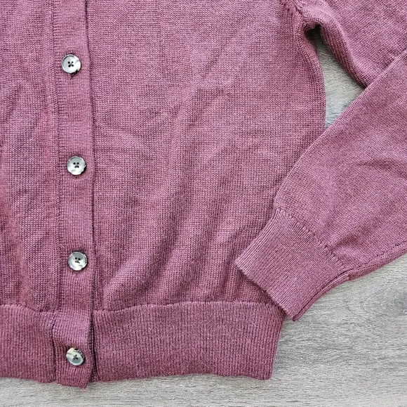 Aritzia Wilfred Maroon Moonrise Cardigan Size Small