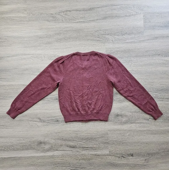 Aritzia Wilfred Maroon Moonrise Cardigan Size Small