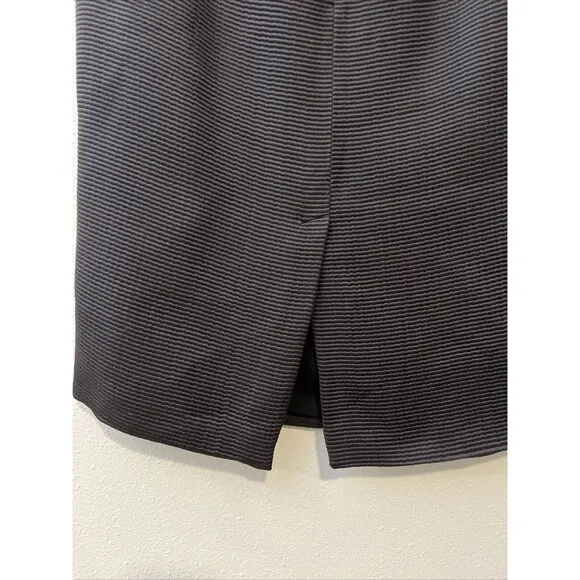 Armani Collezioni Womens Black Wool Silk‎ Zip Lined Pencil Skirt Size 12 Italy