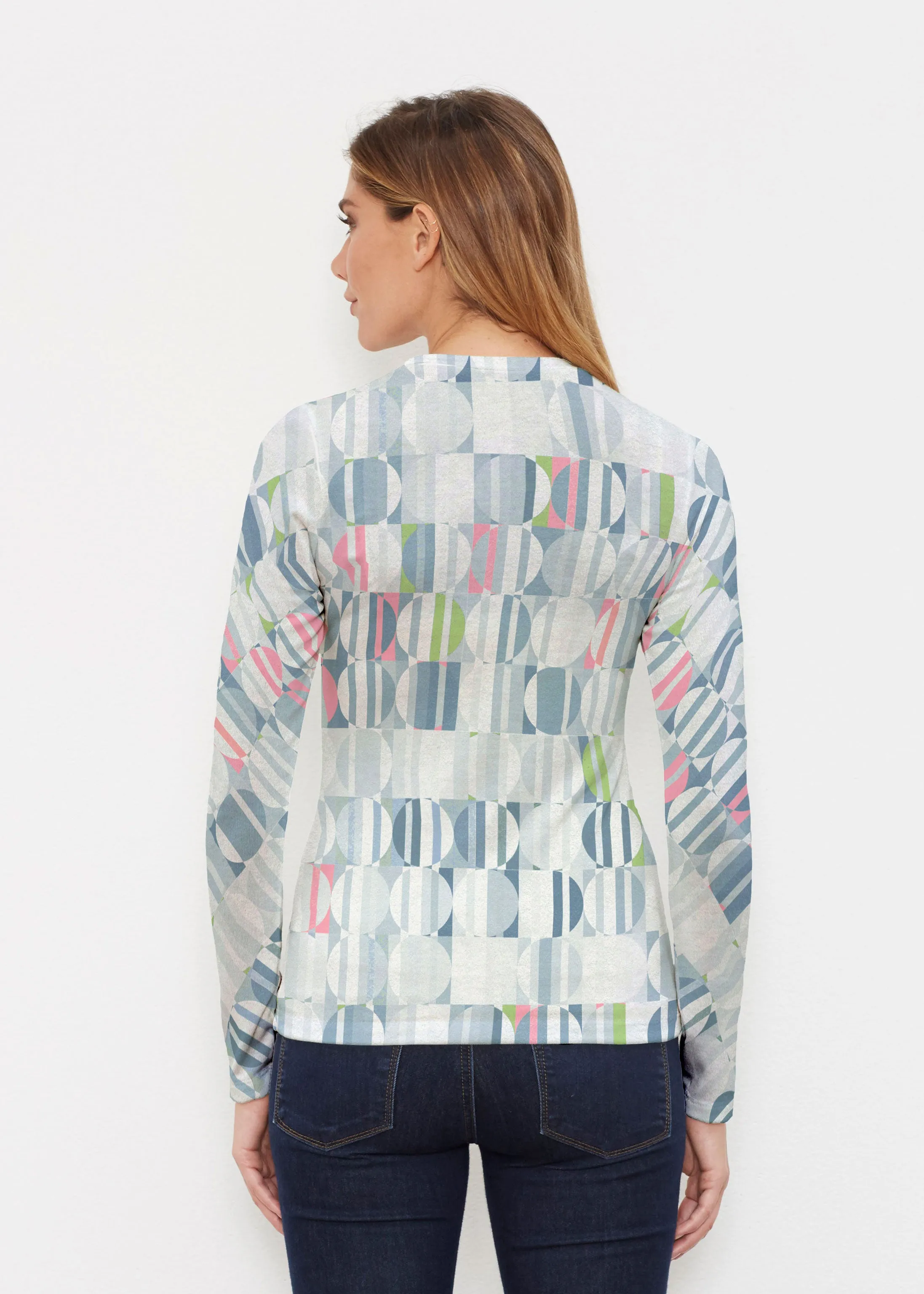 Around We Go (8012) ~ Butterknit Long Sleeve Crew Top