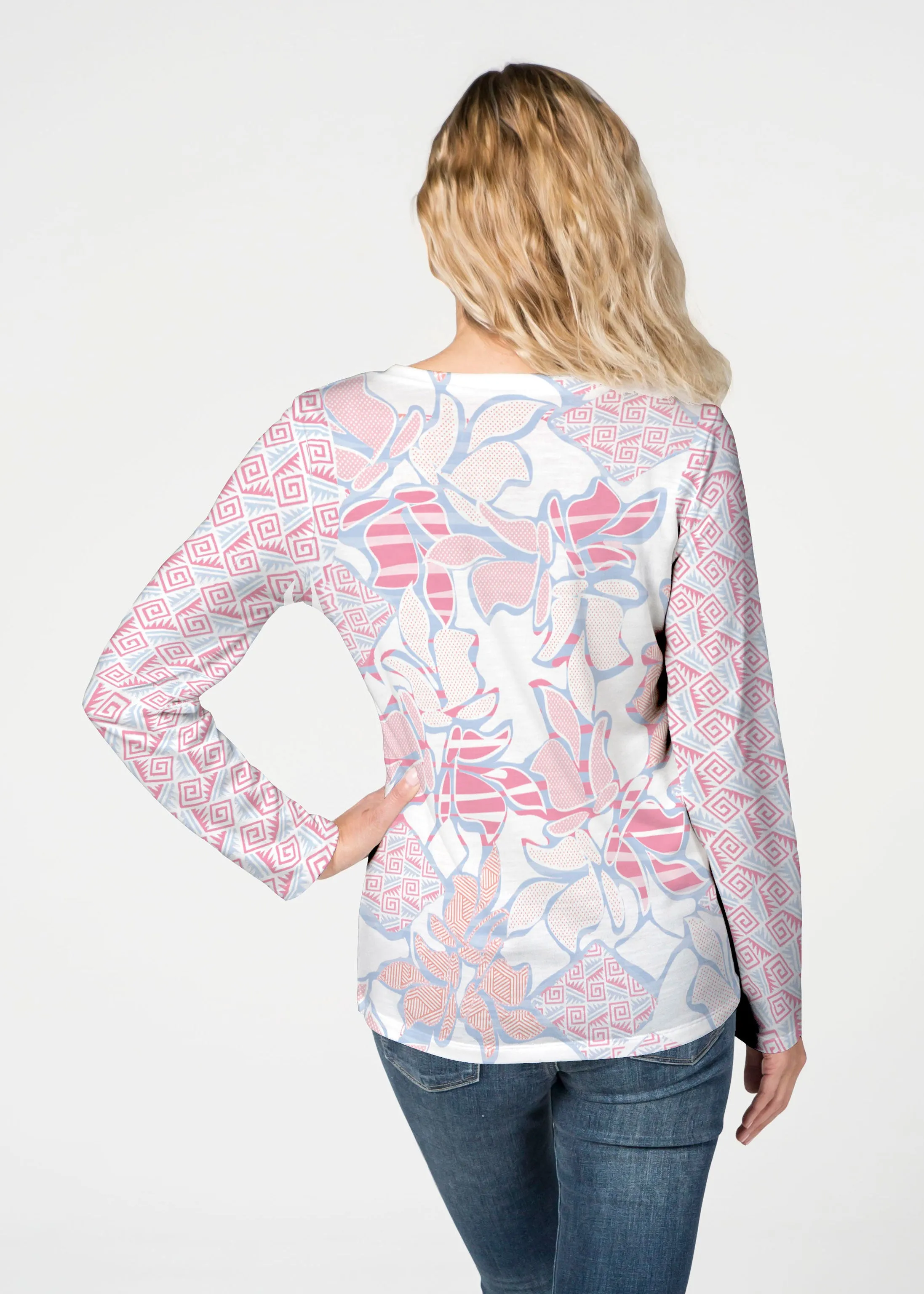 Aztek Sail Peri (8116) ~ French Terry V-neck Top
