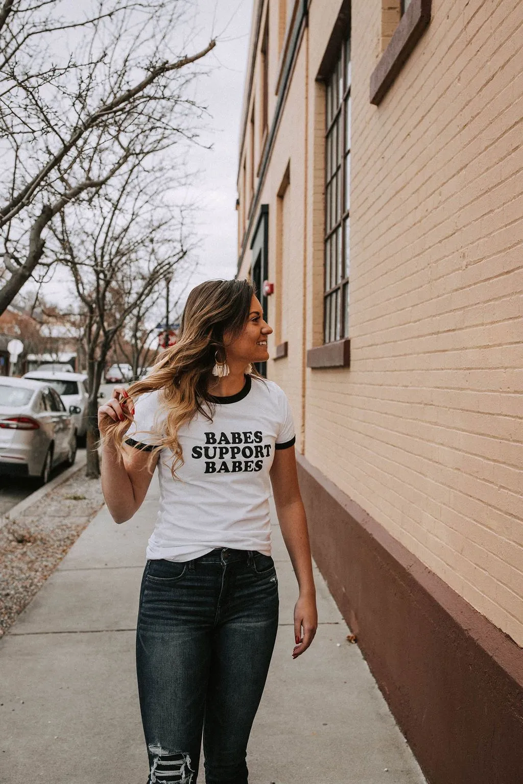 Babes Support Babes - Retro Fitted Ringer