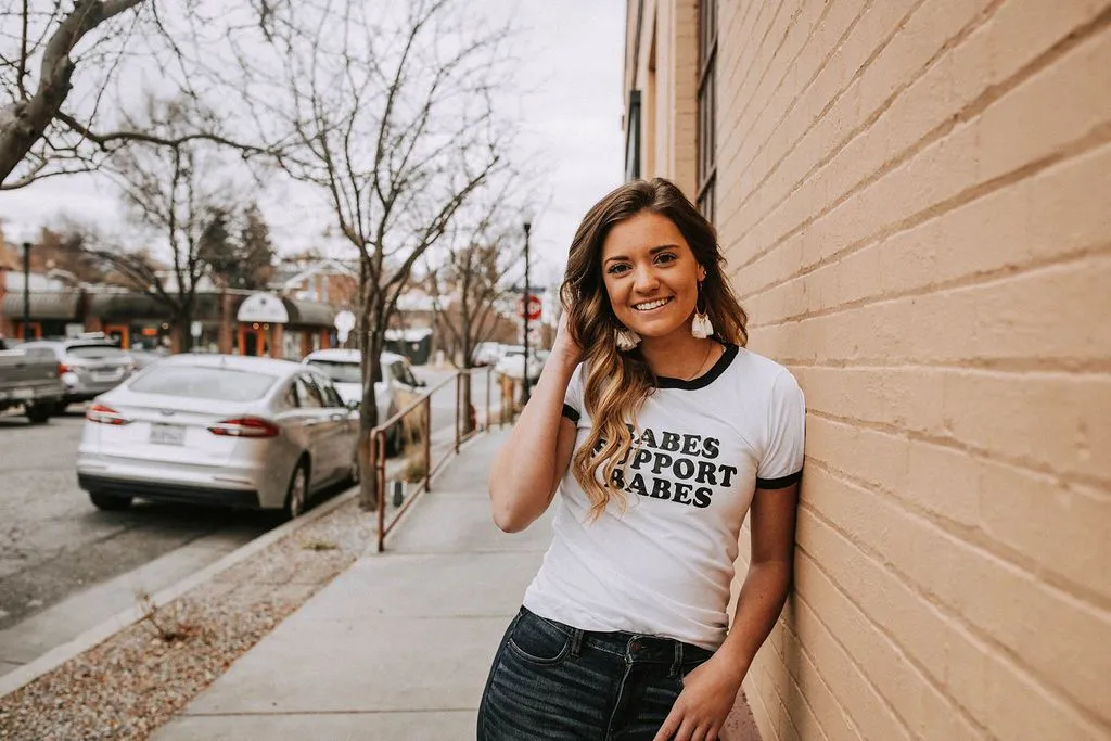 Babes Support Babes - Retro Fitted Ringer