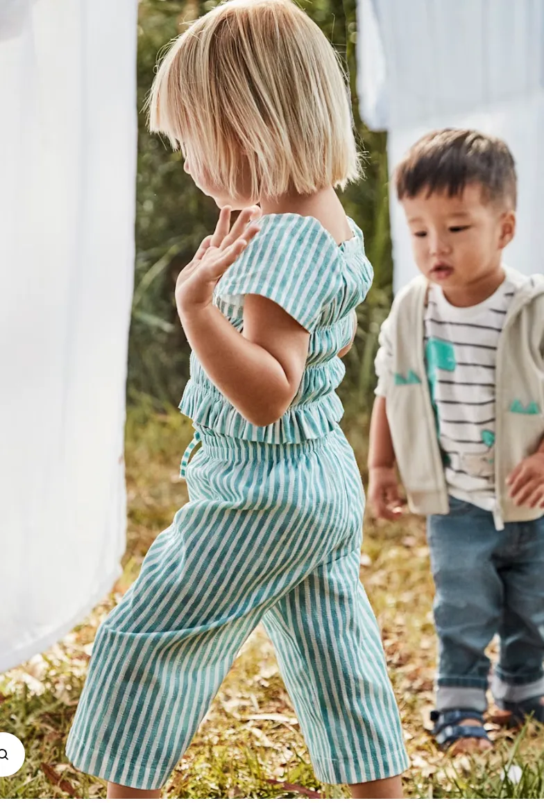 Baby Pants and Smocked Top Set