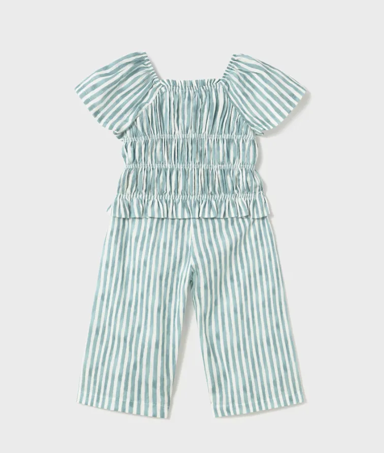 Baby Pants and Smocked Top Set