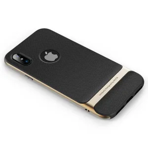 Back Cover Protector Shell Phone Case for iPhone X - Black Gold,Black Grey,Black blue,Blue,Red