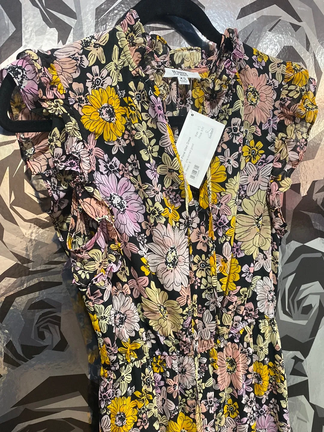 BB DAKOTA Sleeveless Floral Maxi Dress