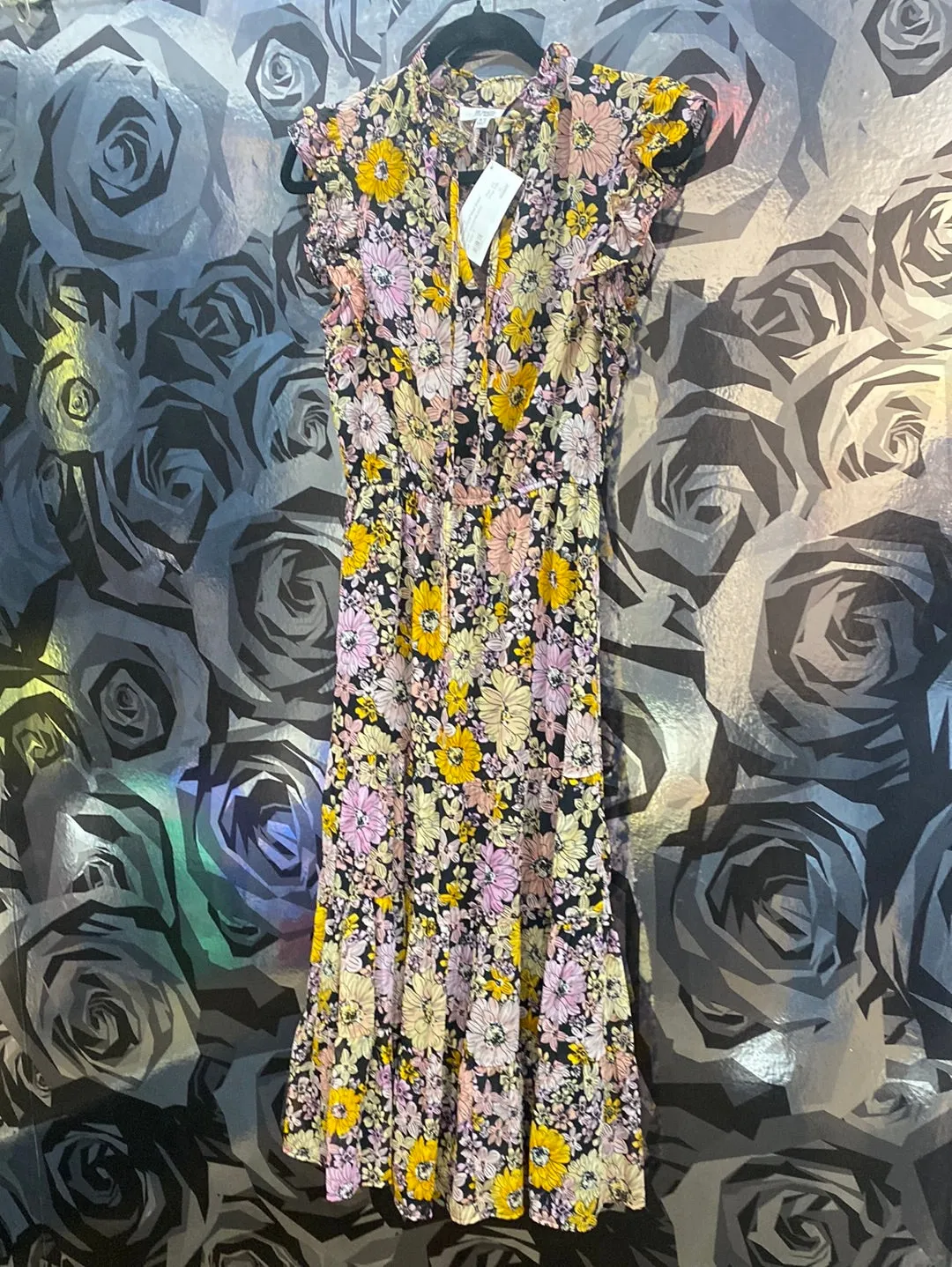 BB DAKOTA Sleeveless Floral Maxi Dress