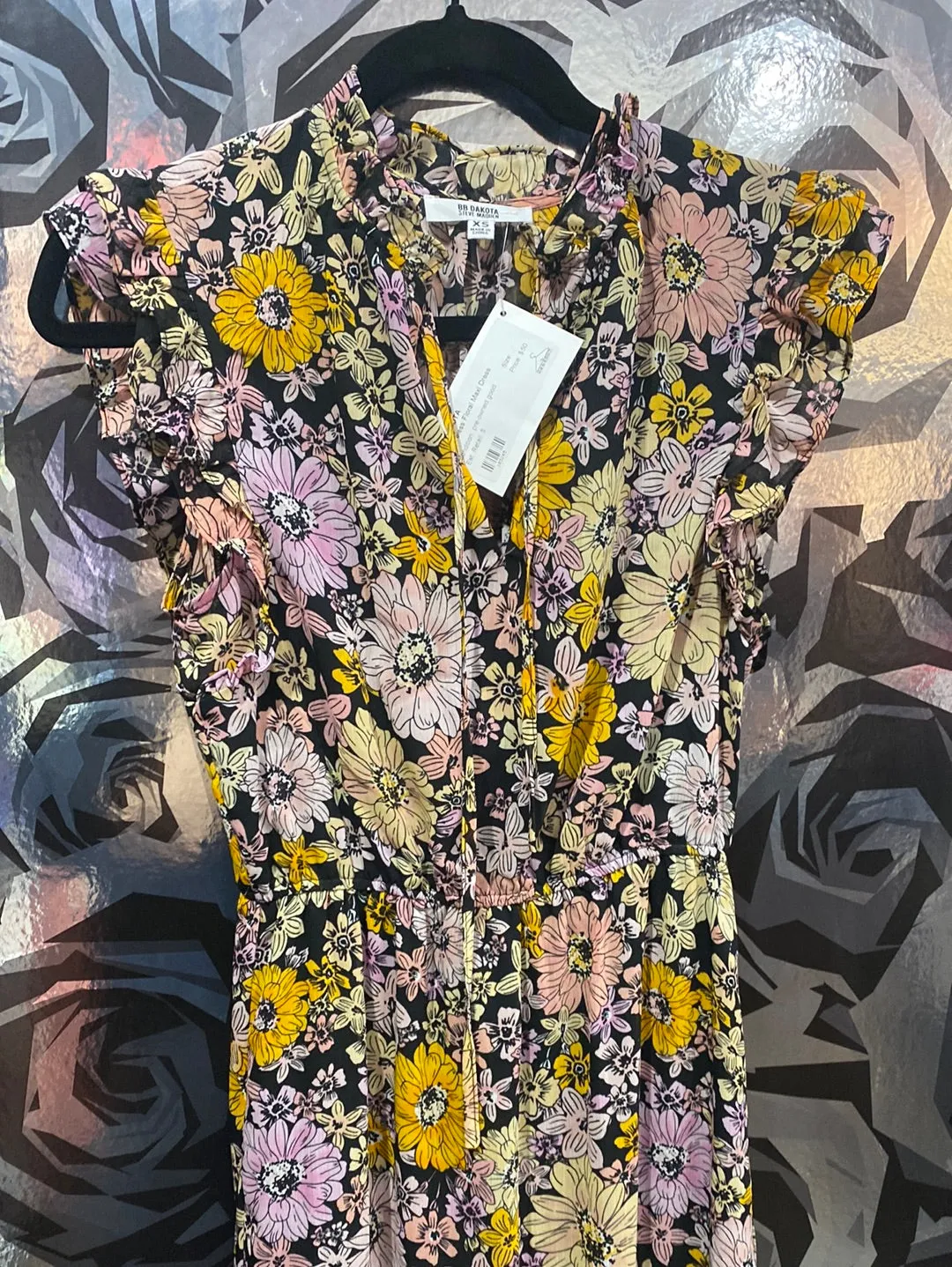 BB DAKOTA Sleeveless Floral Maxi Dress