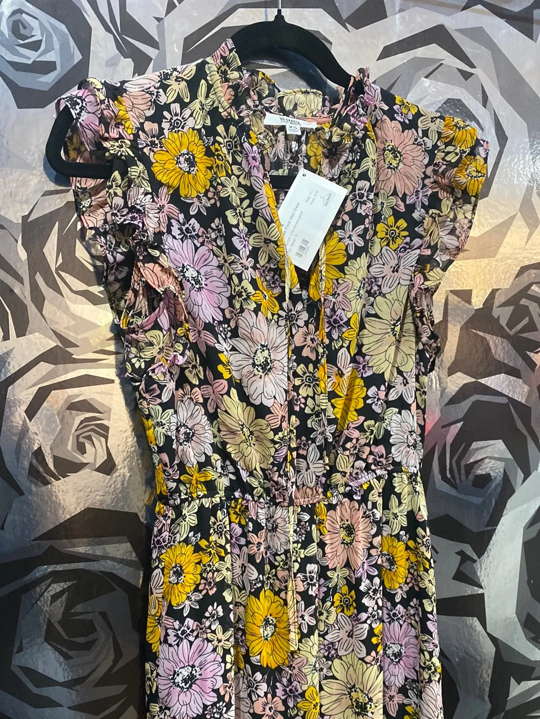 BB DAKOTA Sleeveless Floral Maxi Dress