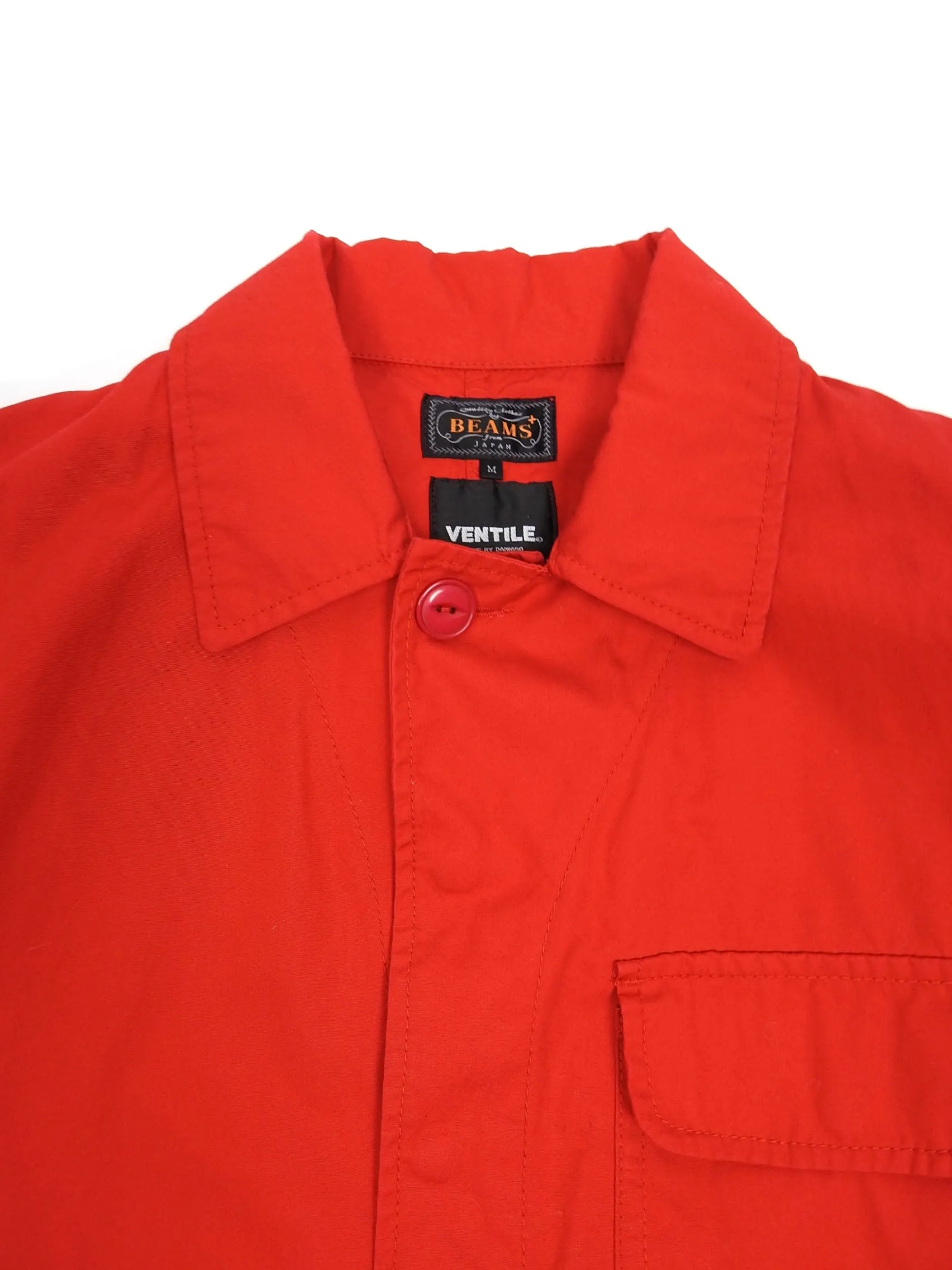 Beams Ventile Red Work Jacket Size Medium