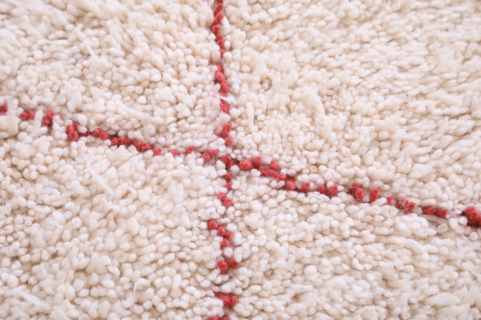 Beige Beni Ourain Rug - Moroccan Area carpet - Custom Rug