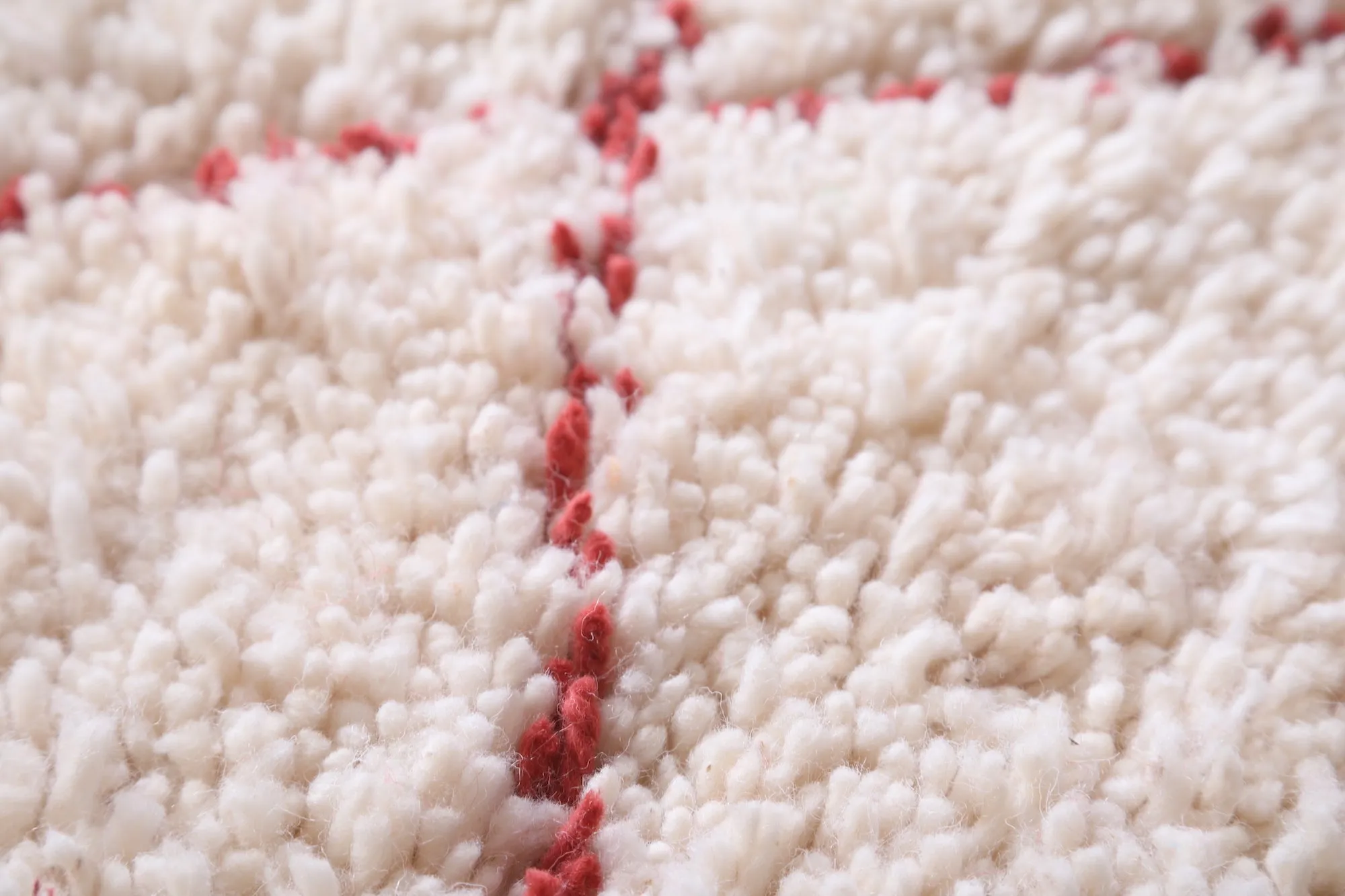 Beige Beni Ourain Rug - Moroccan Area carpet - Custom Rug